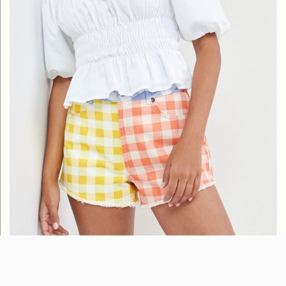 Farm rio  Yellow and Orange Women's Shorts - Picture 1 of 9